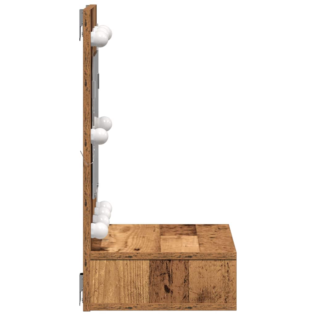 Spiegelschrank Altholz 60 x 31,5 x 62 cm Holzwerkstoff