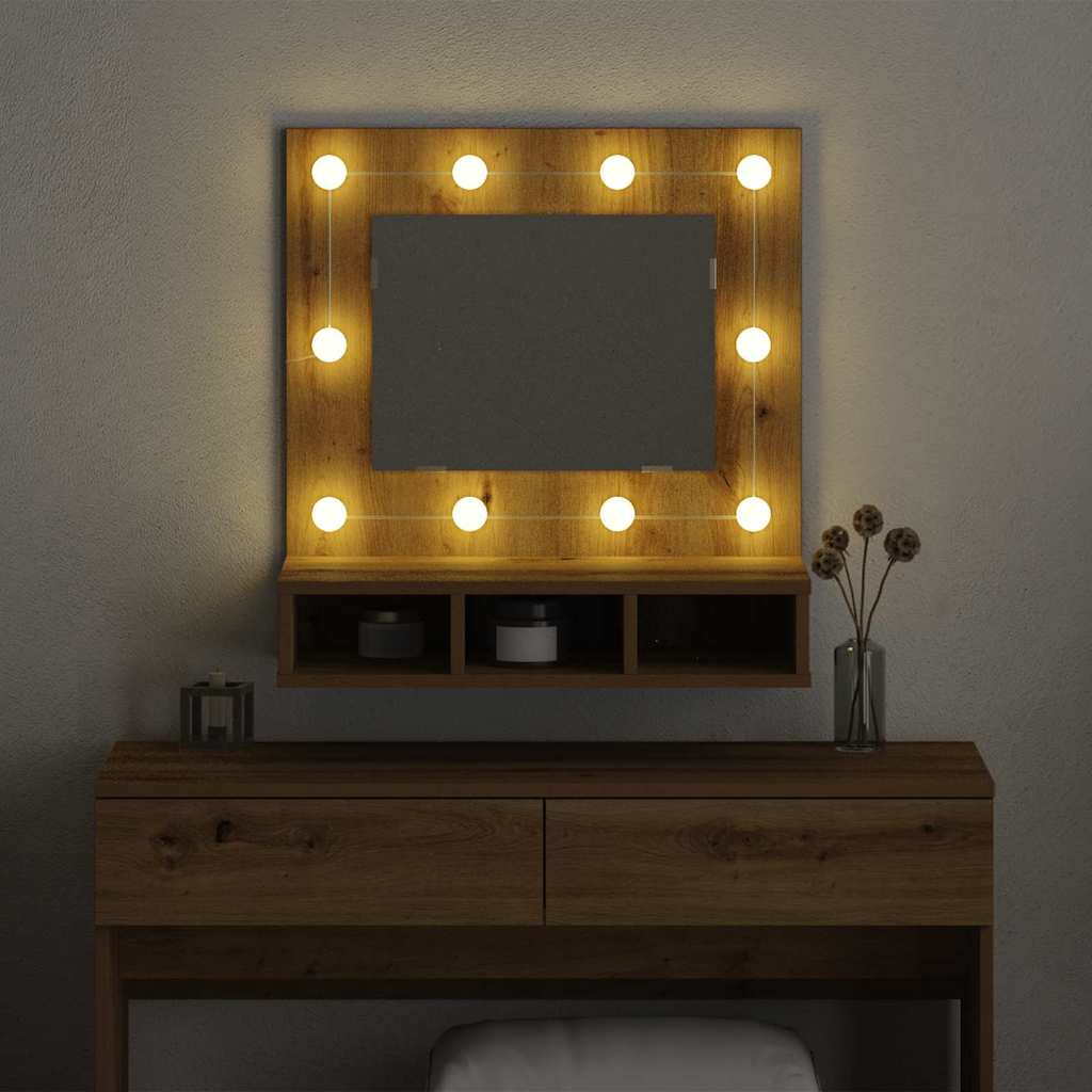 Spiegelschrank Artisan-Eiche 60 x 31,5 x 62 cm Holzwerkstoff