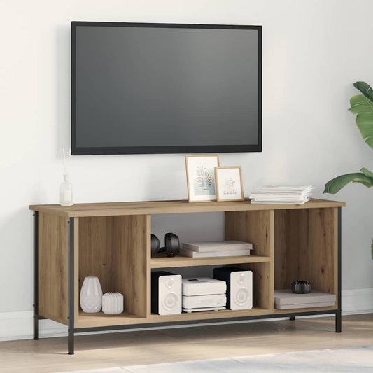 TV-Lowboard Eiche handwerklich 102 x 35 x 45 cm Holzwerkstoff
