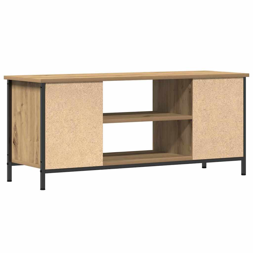 TV-Lowboard Eiche handwerklich 102 x 35 x 45 cm Holzwerkstoff