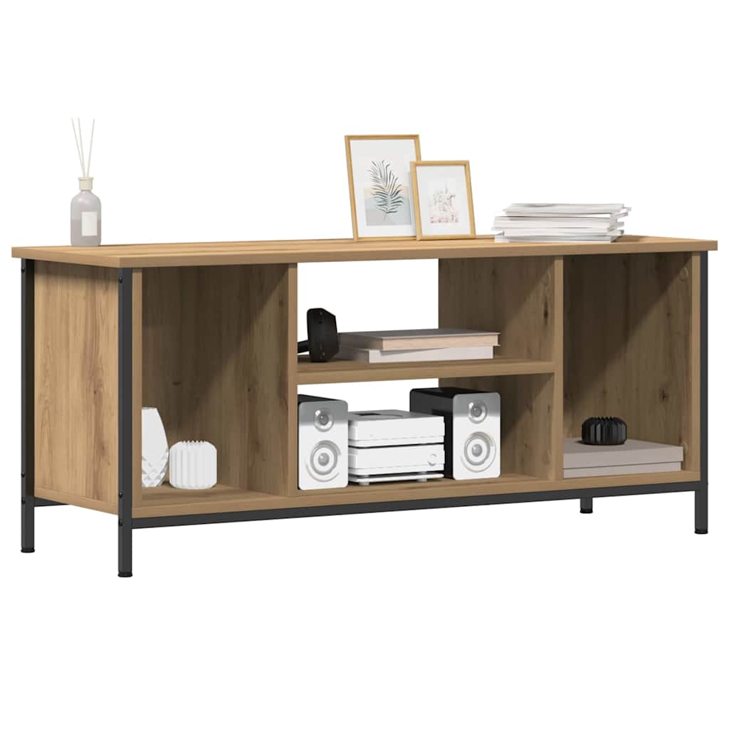TV-Lowboard Eiche handwerklich 102 x 35 x 45 cm Holzwerkstoff