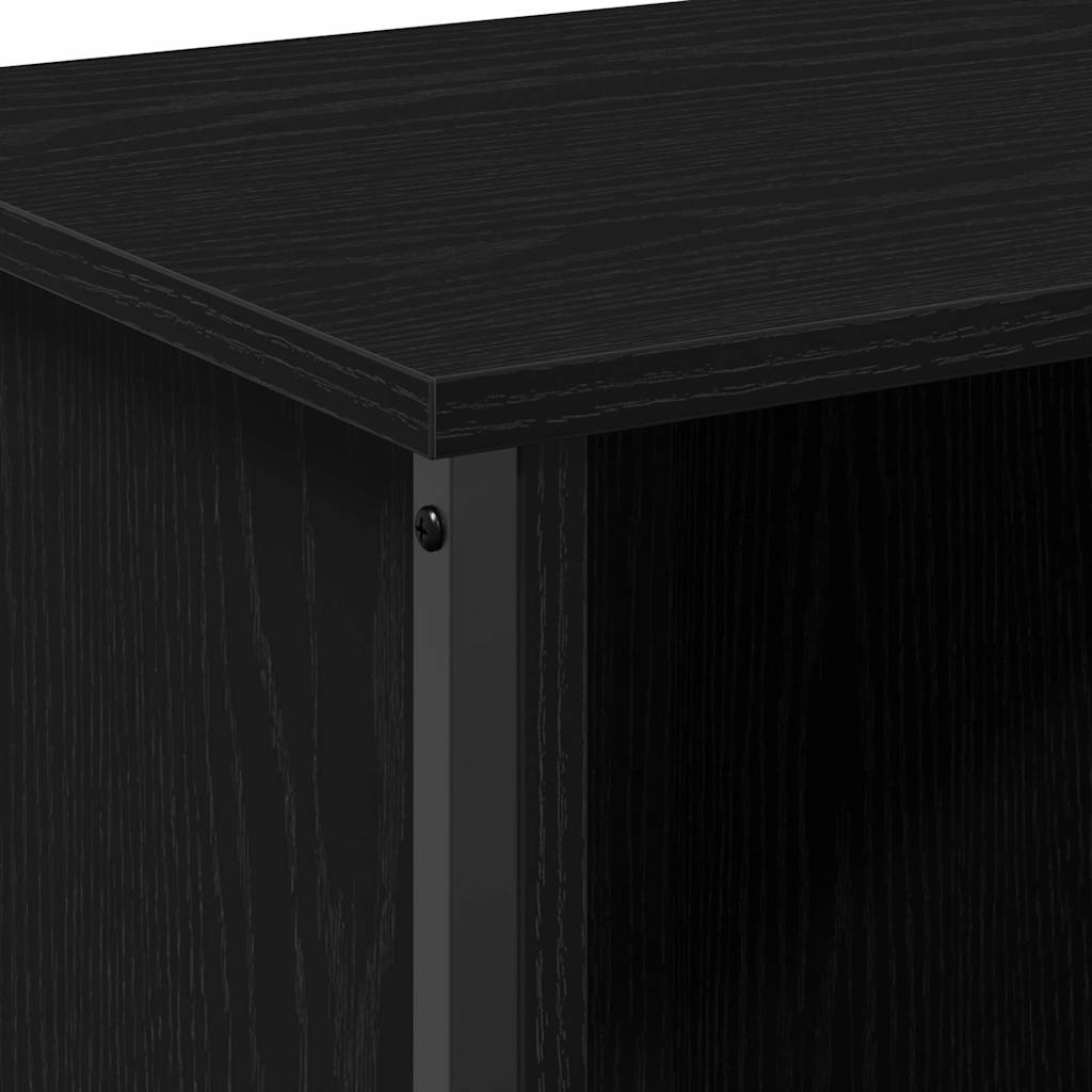 TV-Lowboard Schwarze Eiche 102 x 35 x 45 cm Holzwerkstoff