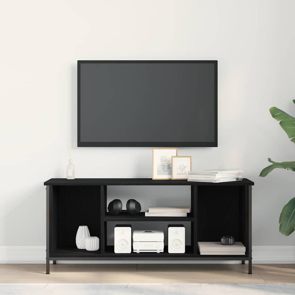 TV-Lowboard Schwarze Eiche 102 x 35 x 45 cm Holzwerkstoff