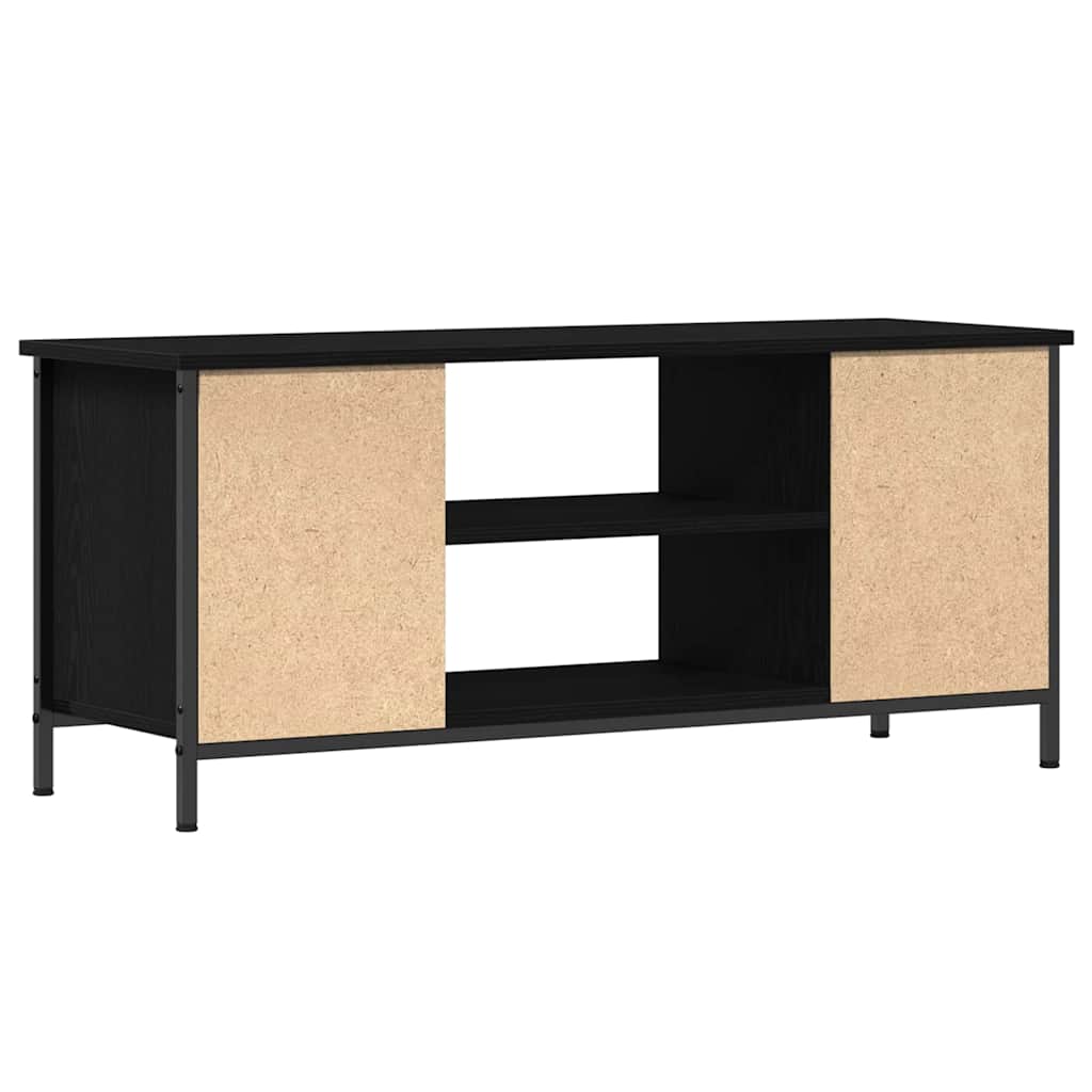 TV-Lowboard Schwarze Eiche 102 x 35 x 45 cm Holzwerkstoff
