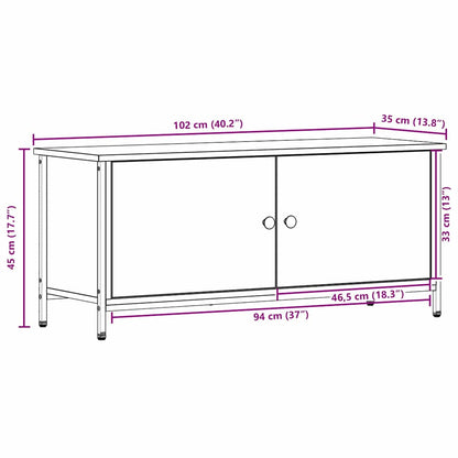 TV-Schrank Altholz 100 x 35 x 45 cm Holzwerkstoff