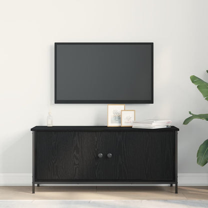 TV-Schränk Schwarz Eichen-Optik 100 x 35 x 45 cm Holzwerkstoff