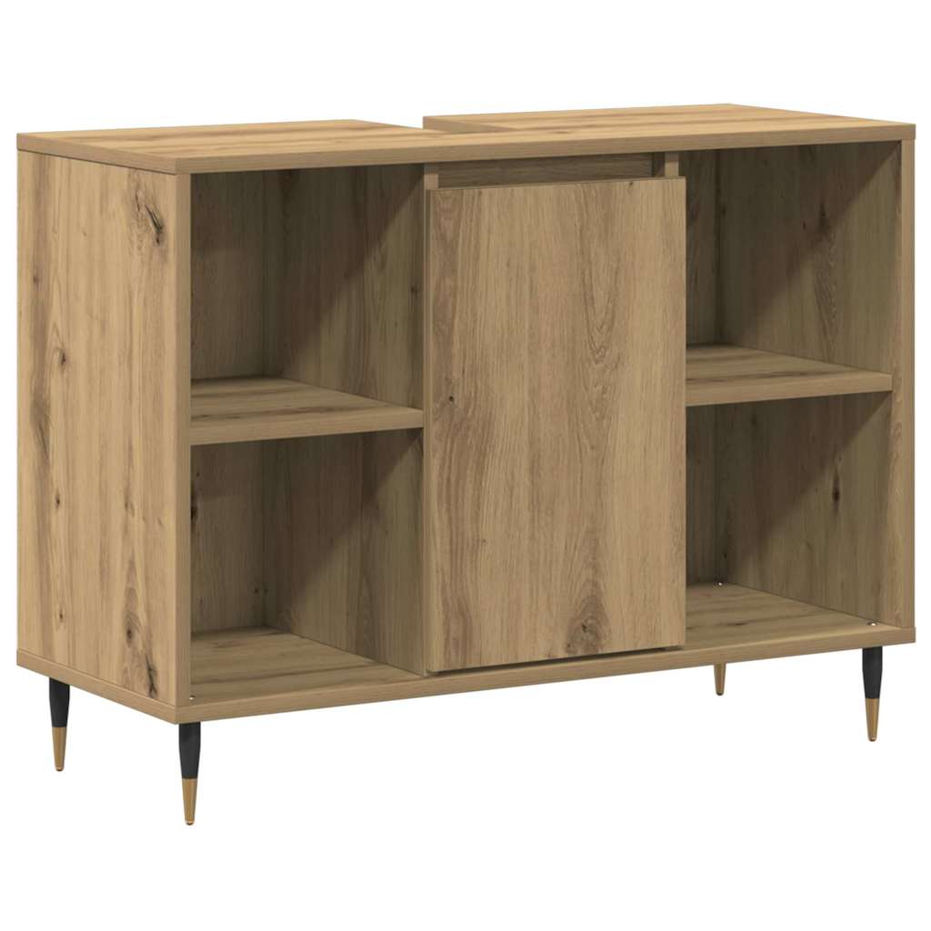 Badezimmerschrank Artisan-Eiche 80 x 33 x 60 cm Holzwerkstoff