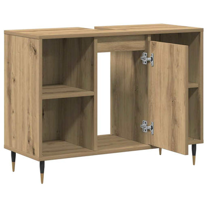 Badezimmerschrank Artisan-Eiche 80 x 33 x 60 cm Holzwerkstoff
