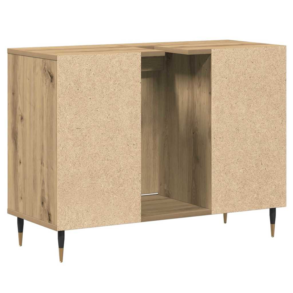 Badezimmerschrank Artisan-Eiche 80 x 33 x 60 cm Holzwerkstoff