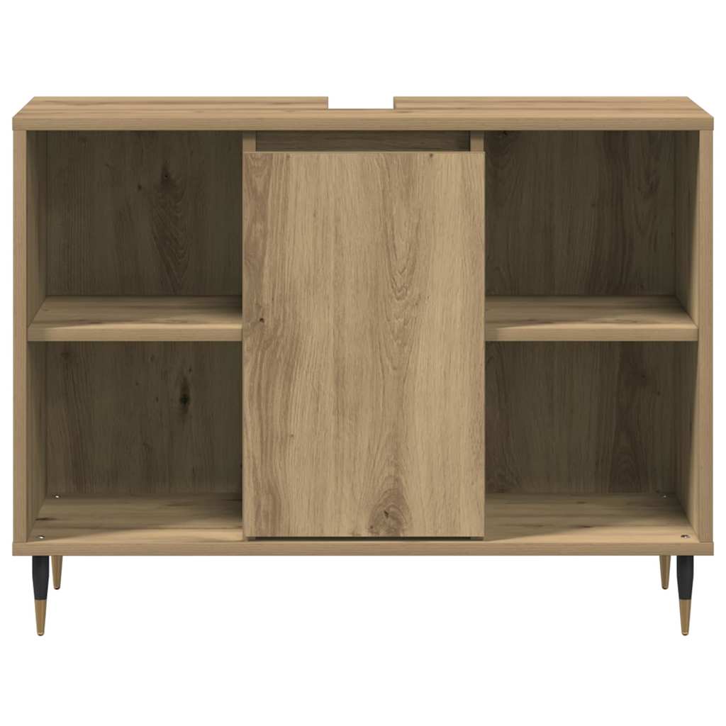 Badezimmerschrank Artisan-Eiche 80 x 33 x 60 cm Holzwerkstoff
