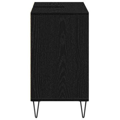 Badezimmer Schrank Schwarze Eiche 80 x 33 x 60 cm Holzwerkstoff