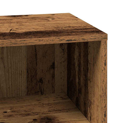 Badezimmerschrank mit Tür Altholz 80 x 33 x 60 cm Holzwerkstoff