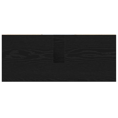 Badezimmer Schrank Schwarze Eiche 80 x 33 x 60 cm Holzwerkstoff