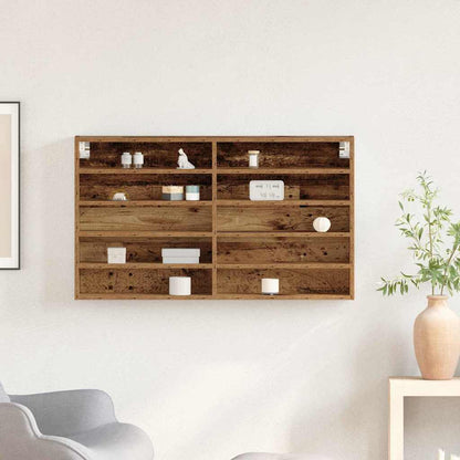 Vitrinenschrank Altholz 100 x 15 x 58 cm Holzwerkstoff