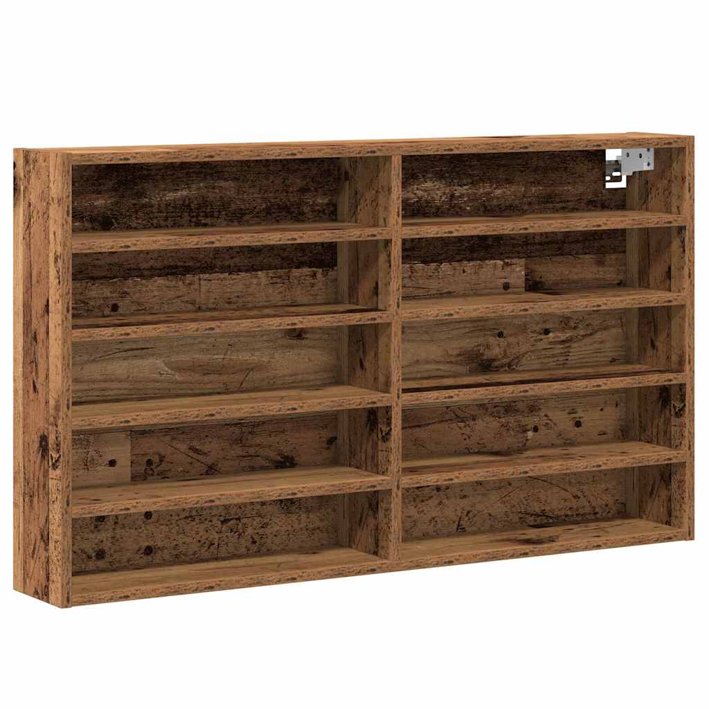 Vitrinenschrank Altholz 100 x 15 x 58 cm Holzwerkstoff