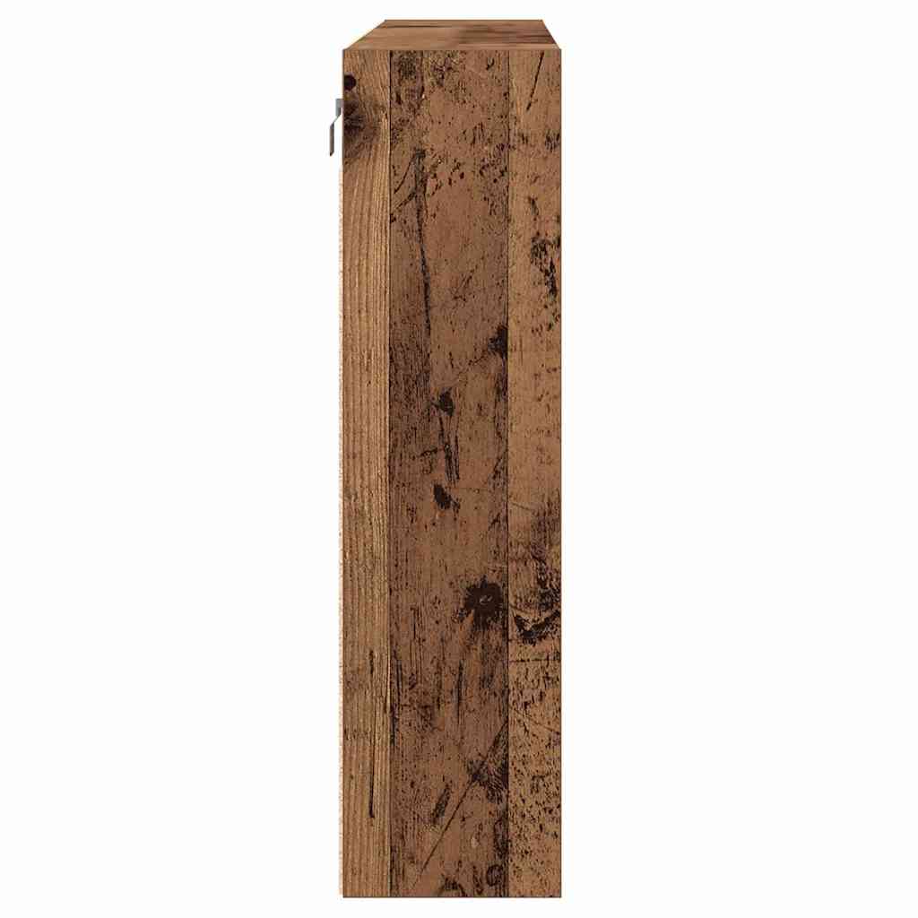 Vitrinenschrank Altholz 100 x 15 x 58 cm Holzwerkstoff