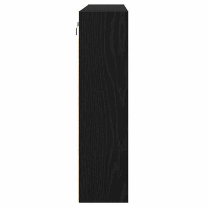 Vitrinenschrank Schwarze Eiche 100 x 15 x 58 cm Holzwerkstoff