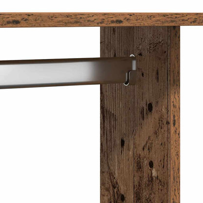 Kleiderschrank mit Rad Altholz 102 x 38 x 110 cm Holzwerkstoff