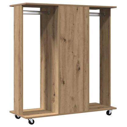 Kleiderschrank mit Regal Eiche handwerklich 102 x 38 x 110 cm