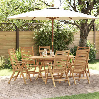 Gartenstuhl 6 pcs Braun 52 x 64,5 x 108 cm Teak-Massivholz
