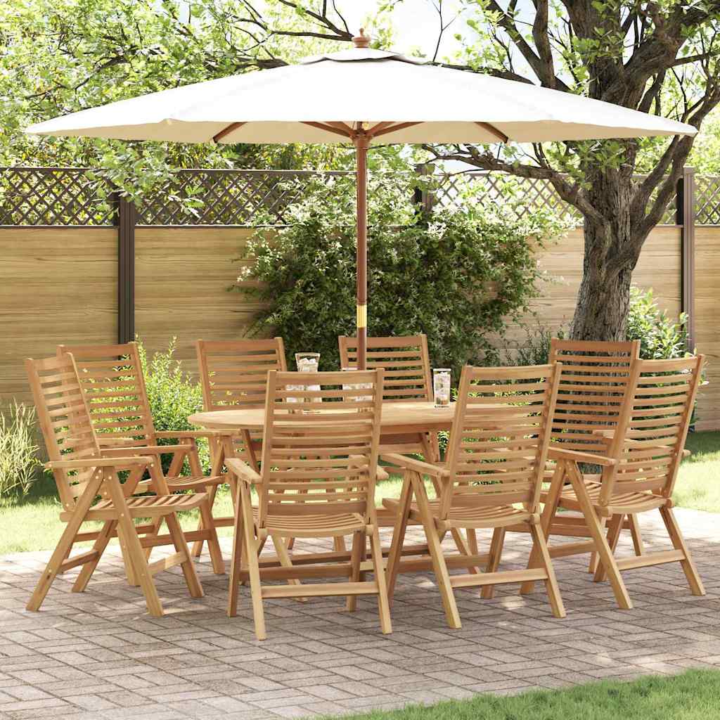 Gartenstuhl 8 pcs Braun 52 x 64,5 x 108 cm Teak-Massivholz