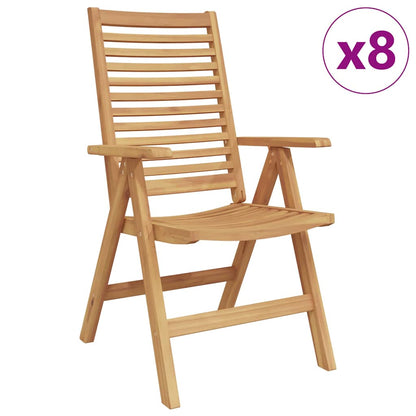 Gartenstuhl 8 pcs Braun 52 x 64,5 x 108 cm Teak-Massivholz