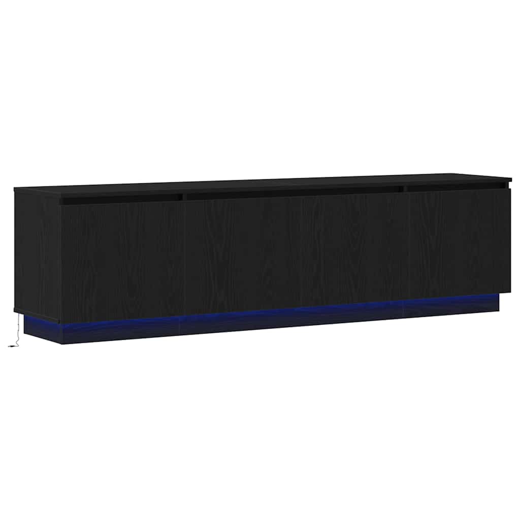 LED-TV-Dashboard Schwarze Eiche 180 x 38 x 49 cm Holzwerkstoff