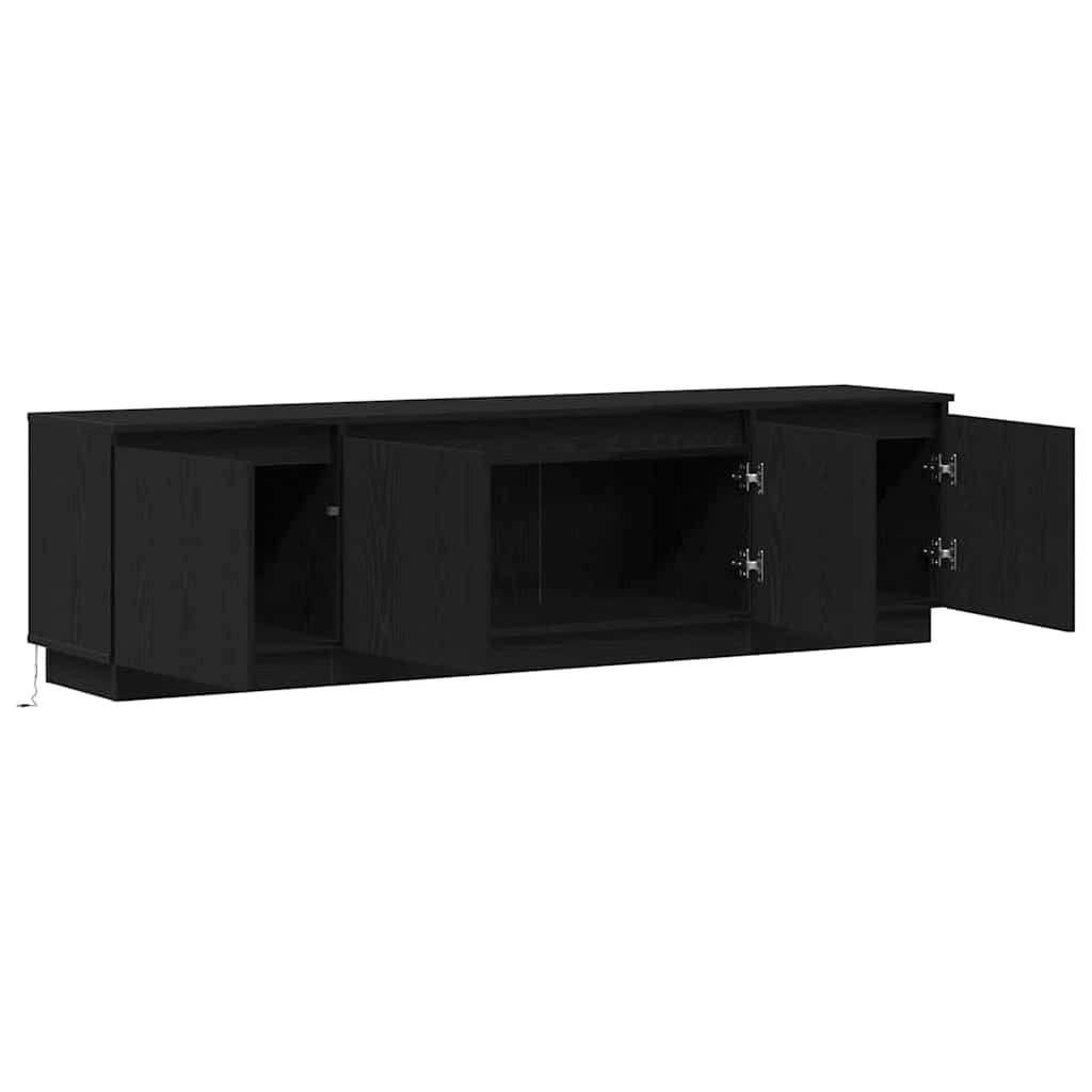 LED-TV-Dashboard Schwarze Eiche 180 x 38 x 49 cm Holzwerkstoff