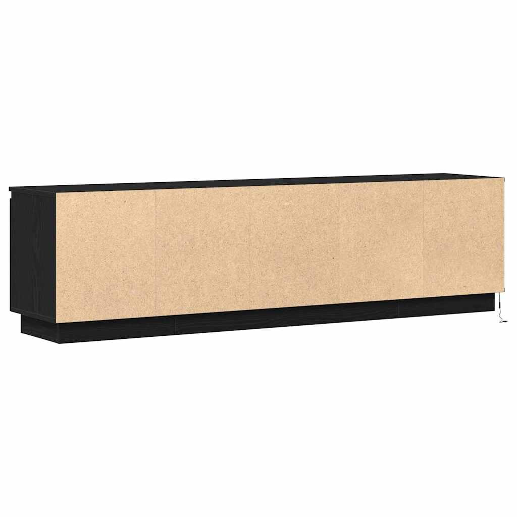 LED-TV-Dashboard Schwarze Eiche 180 x 38 x 49 cm Holzwerkstoff