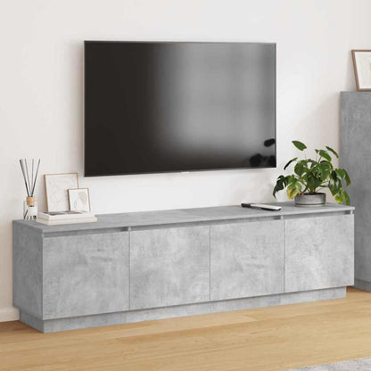 LED-TV-Dashboard Betongrau 180 x 38 x 49 cm Holzwerkstoff