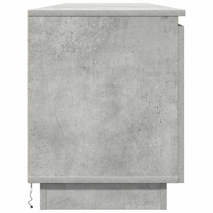 LED-TV-Dashboard Betongrau 180 x 38 x 49 cm Holzwerkstoff