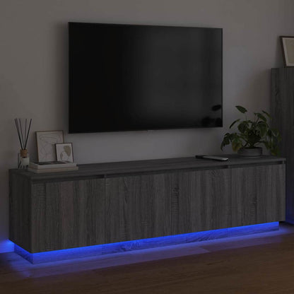LED-TV-Dashboard Grau Sonoma 180 x 38 x 49 cm Holzwerkstoff