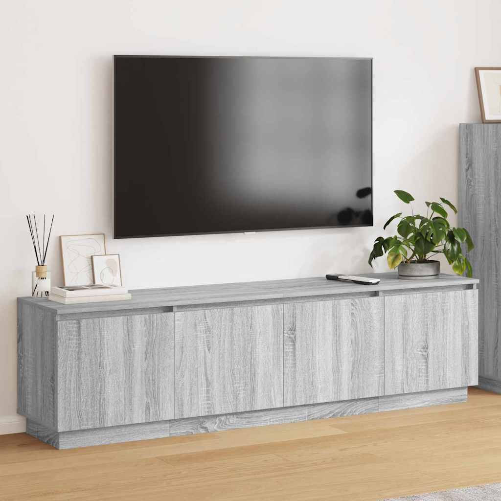 LED-TV-Dashboard Grau Sonoma 180 x 38 x 49 cm Holzwerkstoff