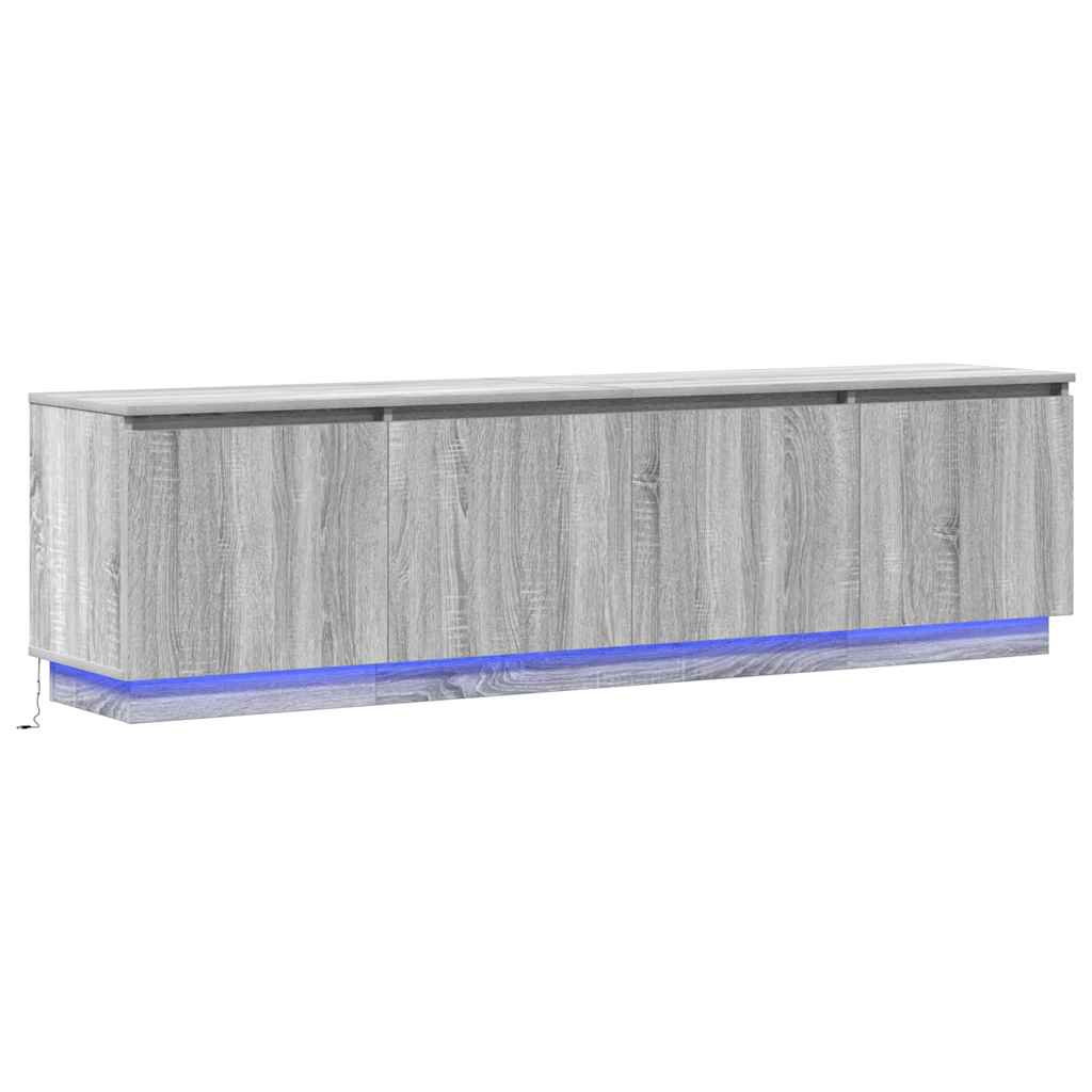LED-TV-Dashboard Grau Sonoma 180 x 38 x 49 cm Holzwerkstoff