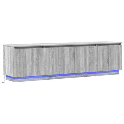 LED-TV-Dashboard Grau Sonoma 180 x 38 x 49 cm Holzwerkstoff