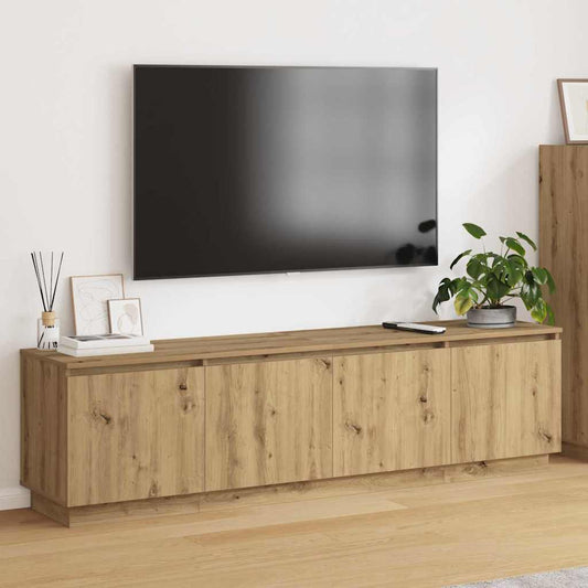LED-TV-Dashboard Eiche handwerklich 180 x 38 x 49 cm