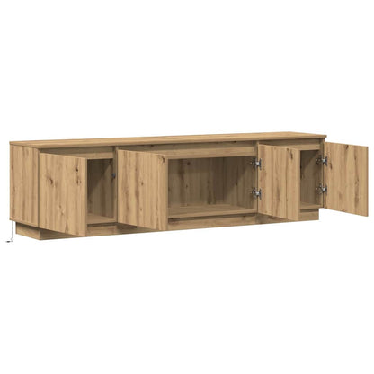LED-TV-Dashboard Eiche handwerklich 180 x 38 x 49 cm