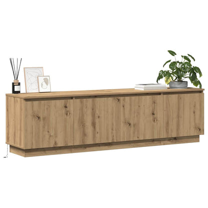 LED-TV-Dashboard Eiche handwerklich 180 x 38 x 49 cm