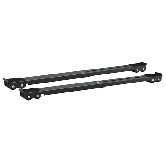Waschmaschinensockel 2 pcs Schwarz 72 x 5 x 4.5 cm Stahl