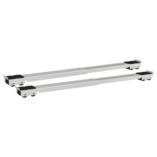 Waschmaschinensockel 2 pcs Silber 72 x 5 x 4.5 cm Stahl