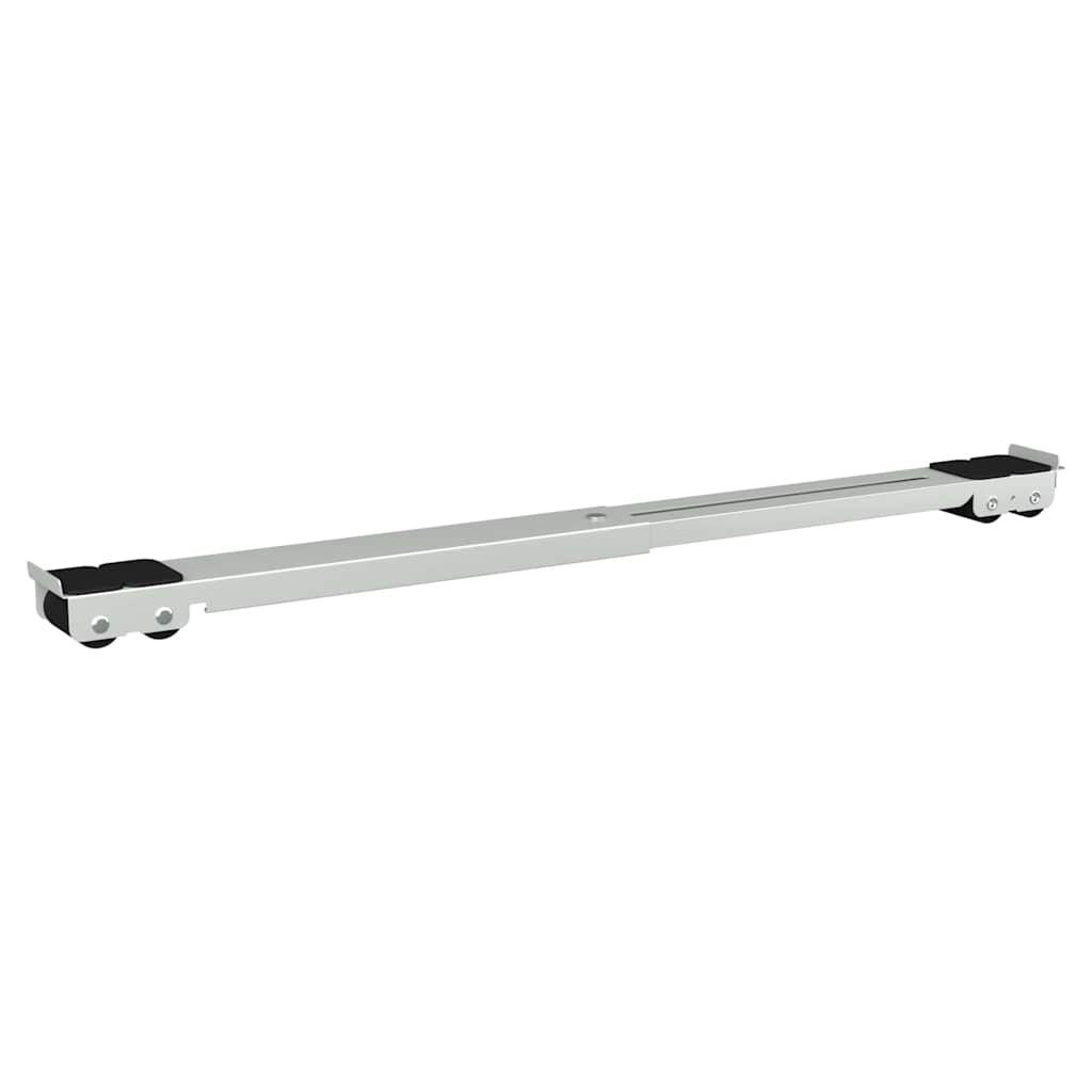 Waschmaschinensockel 2 pcs Silber 72 x 5 x 4.5 cm Stahl