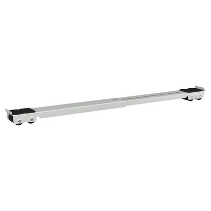 Waschmaschinensockel 2 pcs Silber 72 x 5 x 4.5 cm Stahl