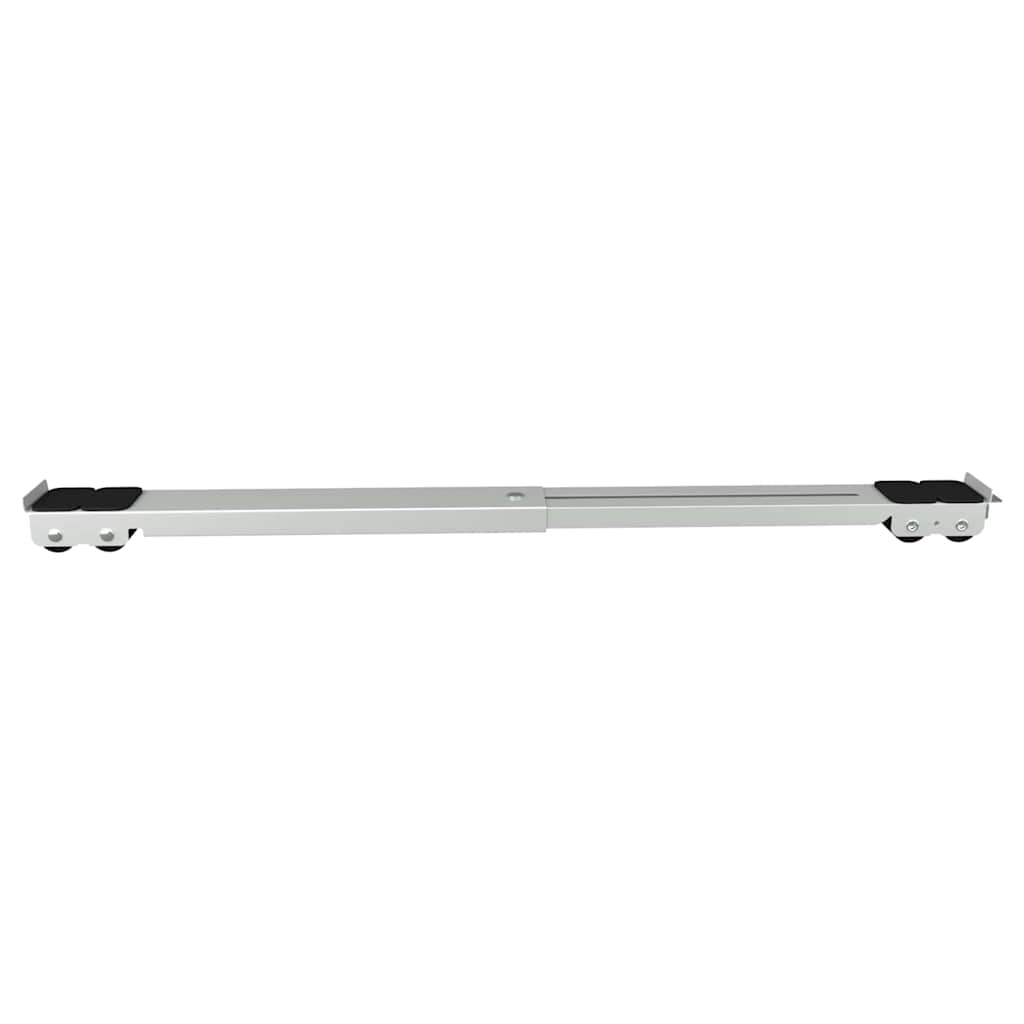 Waschmaschinensockel 2 pcs Silber 72 x 5 x 4.5 cm Stahl