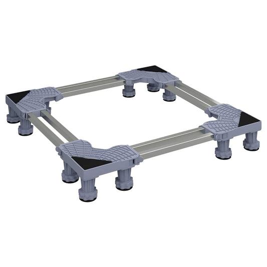 Waschmaschinenbasis Grau 67 x 67 x 12 cm Metall
