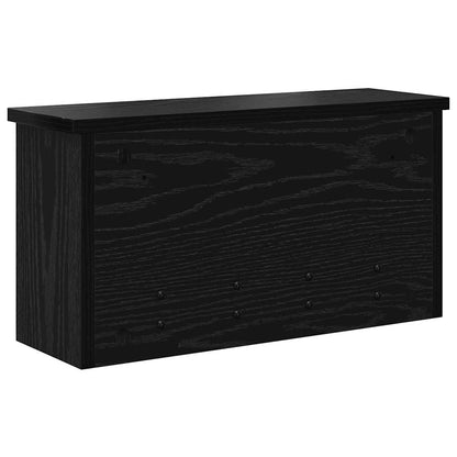 Wandmontierter Kleiderständer Schwarze Eiche 50 x 16 x 26 cm