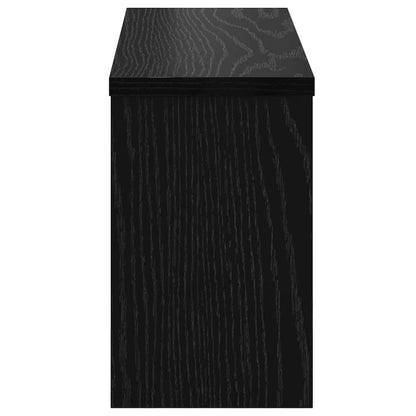 Wandmontierter Kleiderständer Schwarze Eiche 50 x 16 x 26 cm