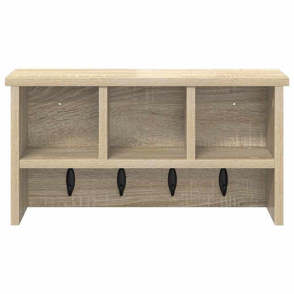 Wandmontierter Kleiderständer Sonoma Eiche 50 x 16 x 26 cm