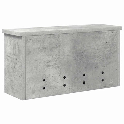 Wandmontierter Kleiderständer Betongrau 50 x 16 x 26 cm