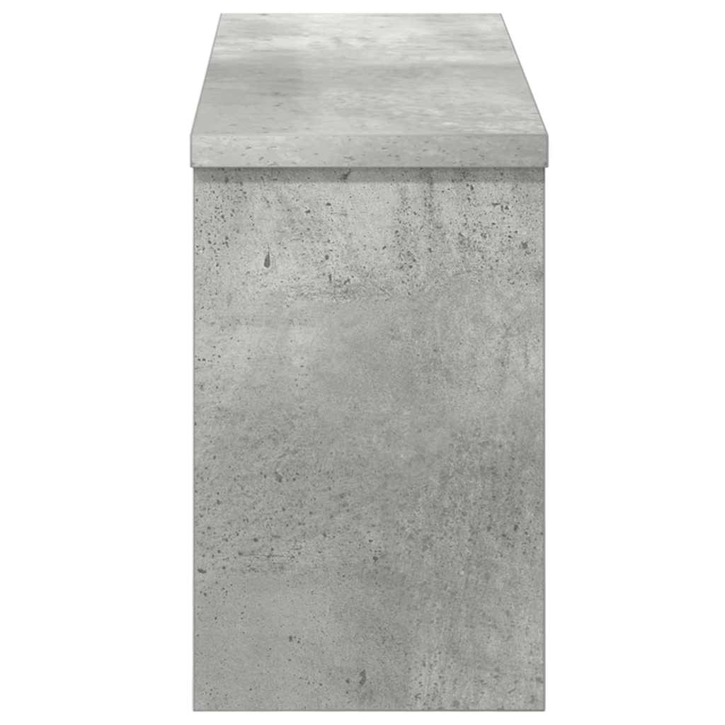 Wandmontierter Kleiderständer Betongrau 50 x 16 x 26 cm