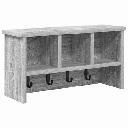Wandmontierter Kleiderständer Grau Sonoma 50 x 16 x 26 cm